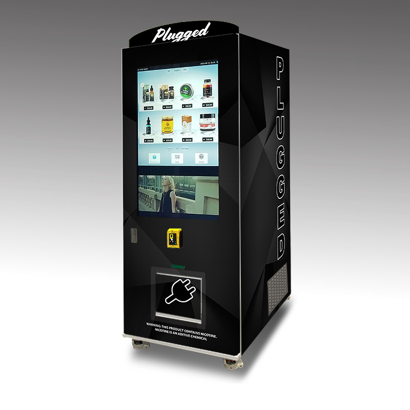 A custom vape vending machine built for Plugged.